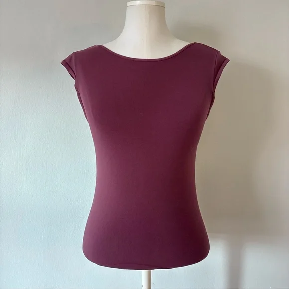 Free People Intimately Sleeveless Seamless Maroon Backless Top M/L Boho Stretch - Picture 3 of 9